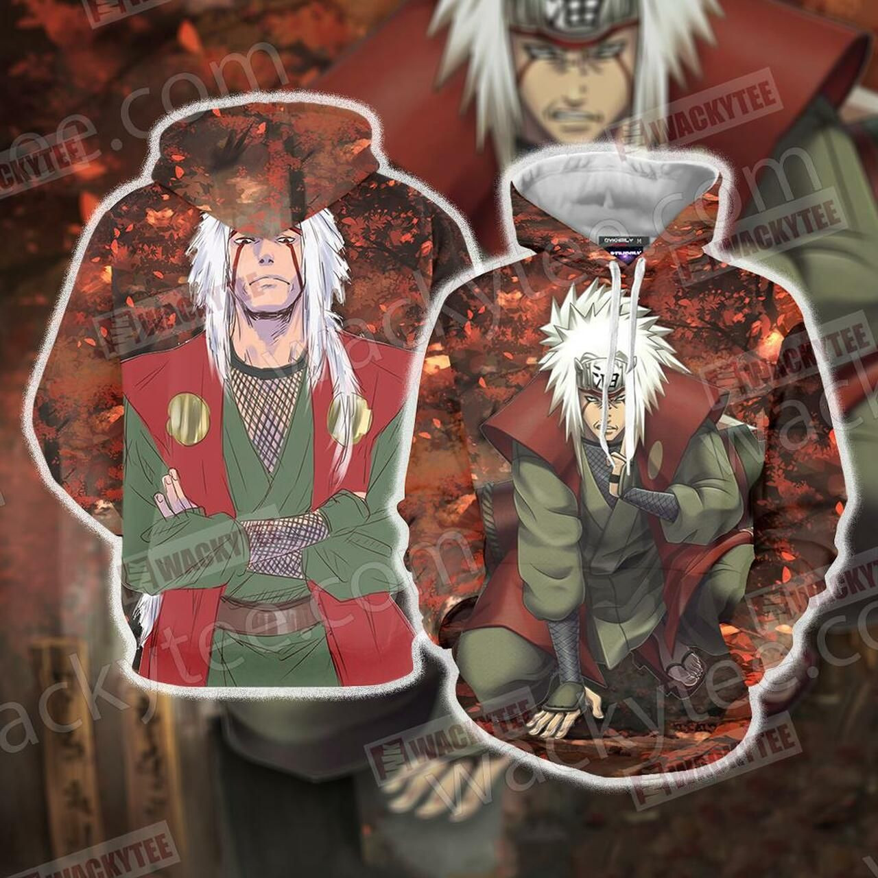 Naruto Jiraiya 3D All Over Print Hoodie & Zip Hoodie
