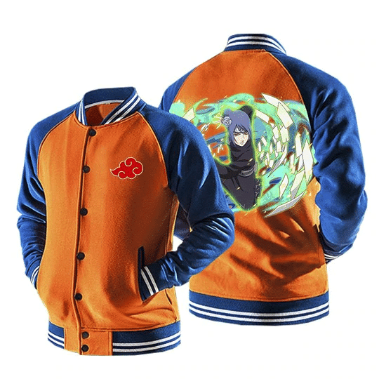 Naruto Konan Powerful Kunoichi Fashion Baseball Jacket for Men & Women | Anime Fan Gift
