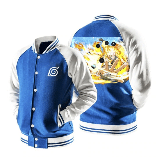Naruto Konoha Fashion Baseball Jacket for Men & Women | Anime Fan Gift