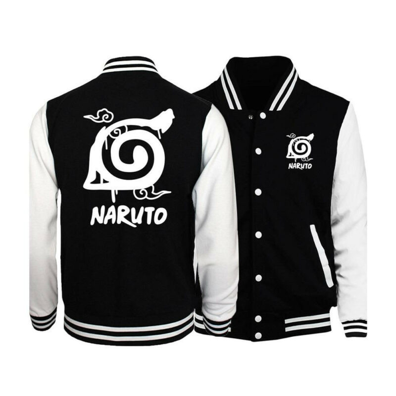 Naruto Konoha Fashion Baseball Jacket for Men & Women | Anime Fan Gift