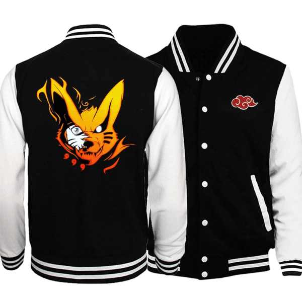 Naruto Kurama Fashion Baseball Jacket for Men & Women | Anime Fan Gift