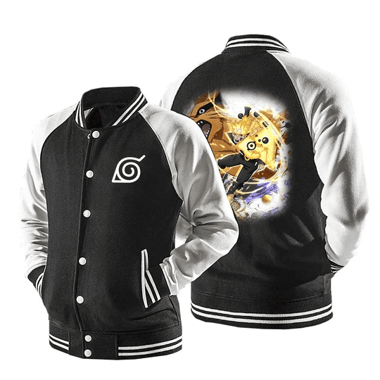 Naruto Kurama Fashion Baseball Jacket for Men & Women | Anime Fan Gift