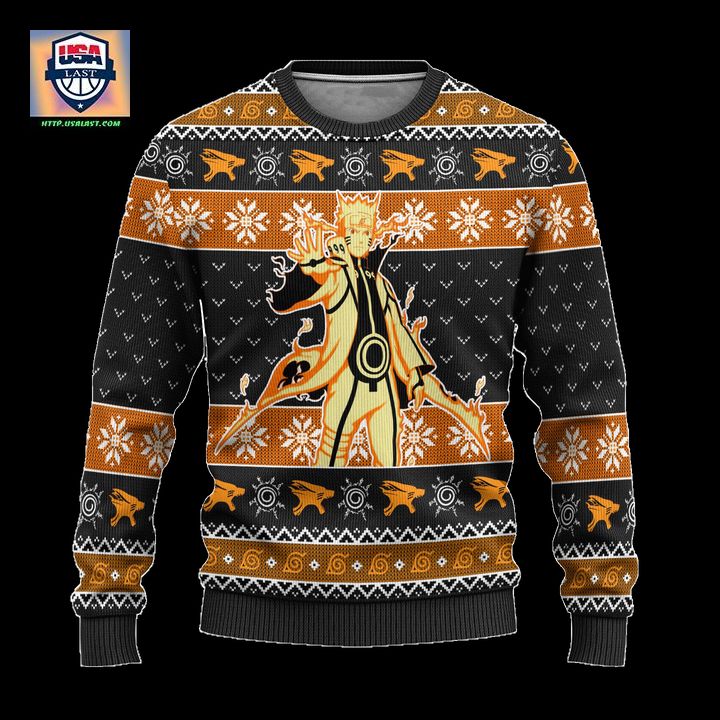 Naruto Kurama Nine Tails Anime Ugly Christmas Sweater Xmas Gift