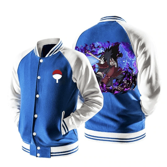 Naruto Madara Fashion Baseball Jacket for Men & Women | Anime Fan Gift