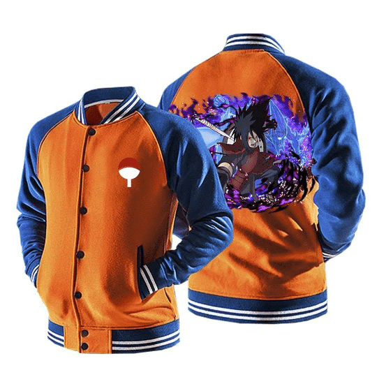 Naruto Madara Fashion Baseball Jacket for Men & Women | Anime Fan Gift