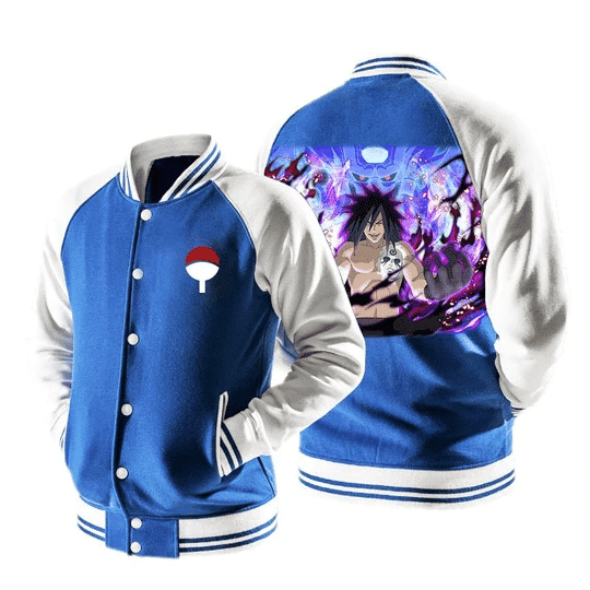 Naruto Madara Laugh Susanoo Fashion Baseball Jacket for Men & Women | Anime Fan Gift