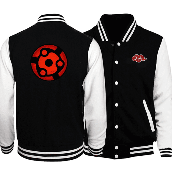 Naruto Madara Sharingan Fashion Baseball Jacket for Men & Women | Anime Fan Gift