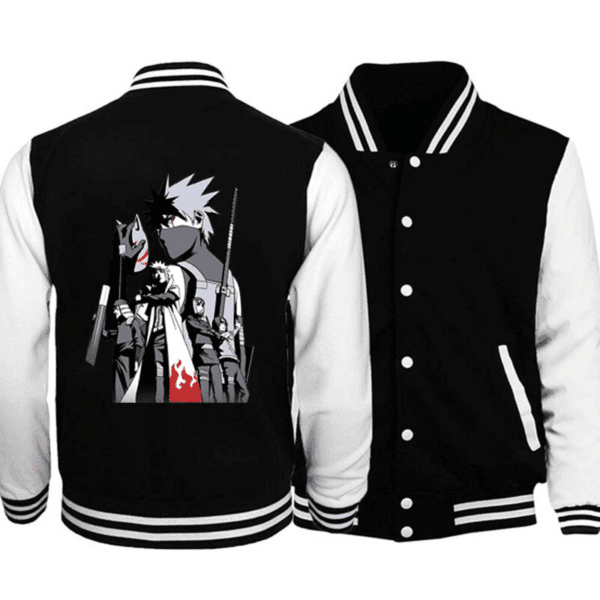 Naruto Ninjas Fashion Baseball Jacket for Men & Women | Anime Fan Gift