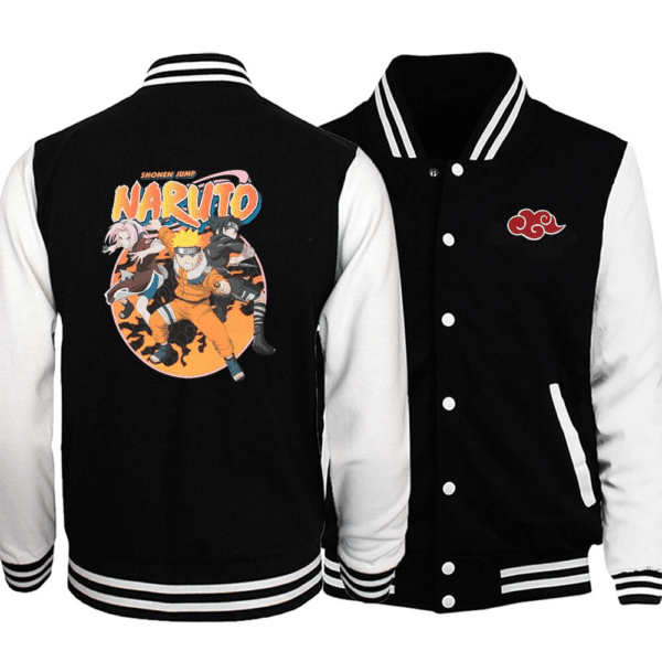 Naruto Sakura & Sasuke Warm Fashion Baseball Jacket for Men & Women | Anime Fan Gift