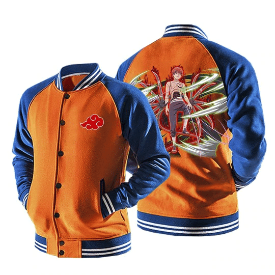 Naruto Sasori Fashion Baseball Jacket for Men & Women | Anime Fan Gift