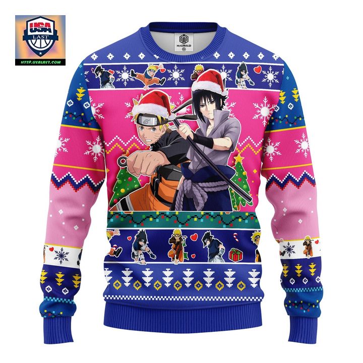 Naruto Sasuke Ugly Christmas Sweater Amazing Gift Idea Thanksgiving Gift