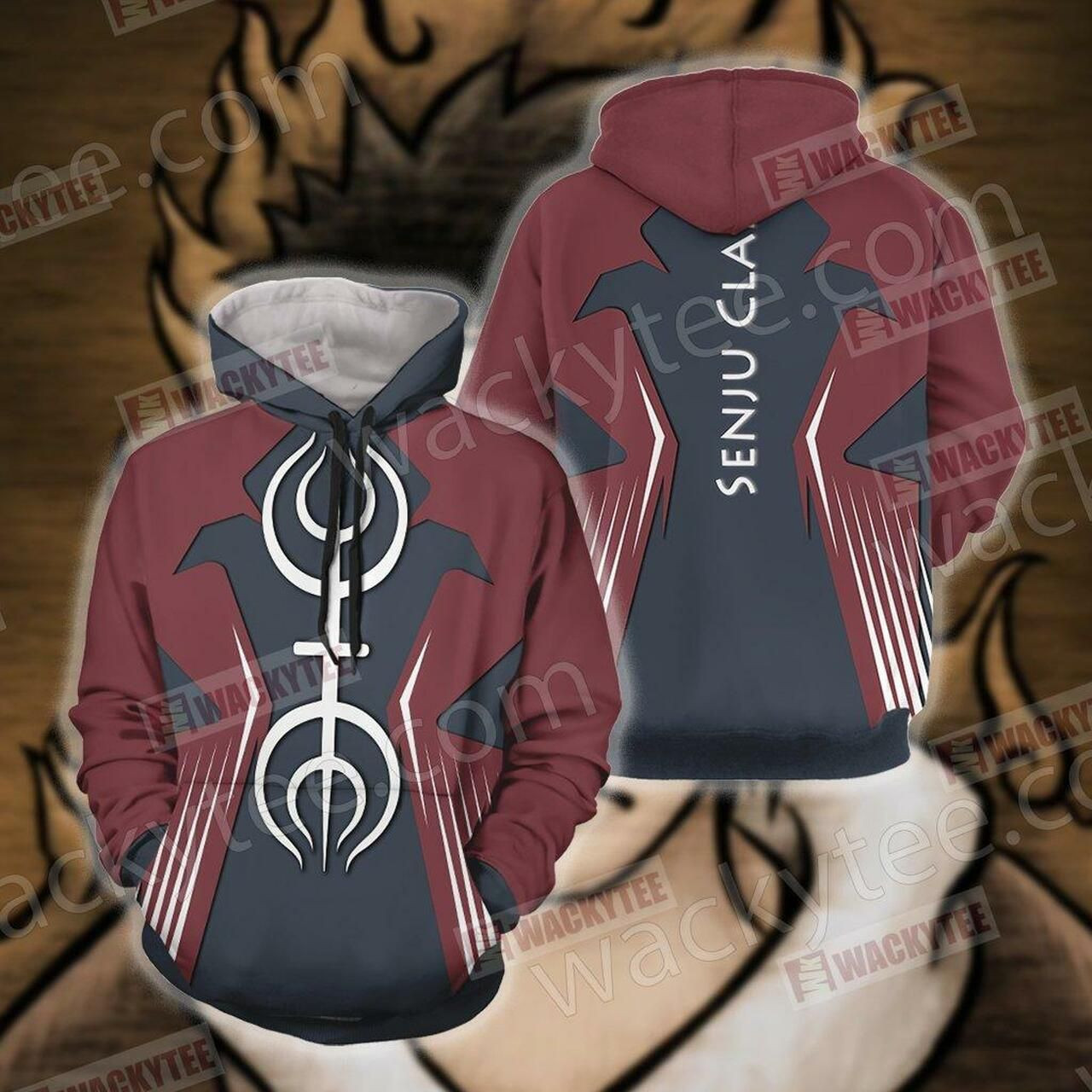 Naruto Senju Clan Unisex 3D All Over Print Hoodie & Zip Hoodie