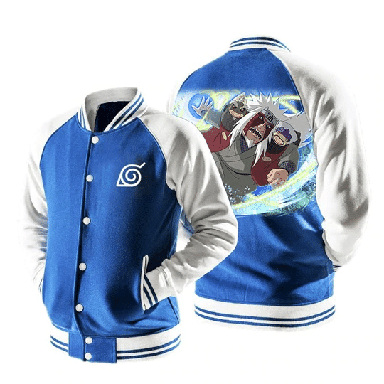 Naruto Skilled Jiraiya Sage Mode Rasengan 2 Baseball Jacket Fashion Baseball Jacket for Men & Women | Anime Fan Gift