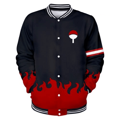 Naruto Uchiha Fashion Baseball Jacket for Men & Women | Anime Fan Gift