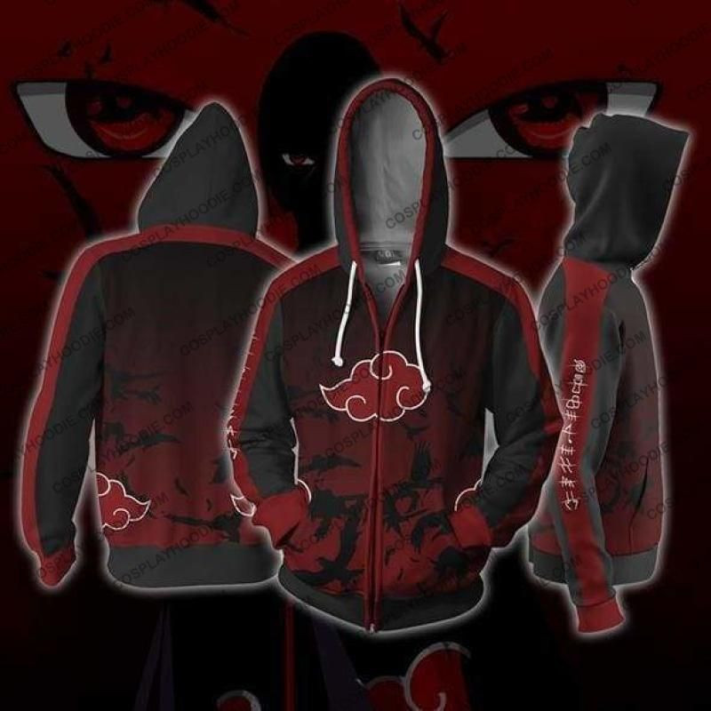 Naruto Uchiha Itachi Akatsuki 3D All Over Print Hoodie & Zip Hoodie