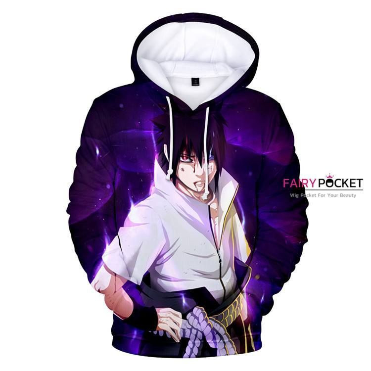 Naruto Uchiha Sasuke 3D All Over Print Hoodie & Zip Hoodie