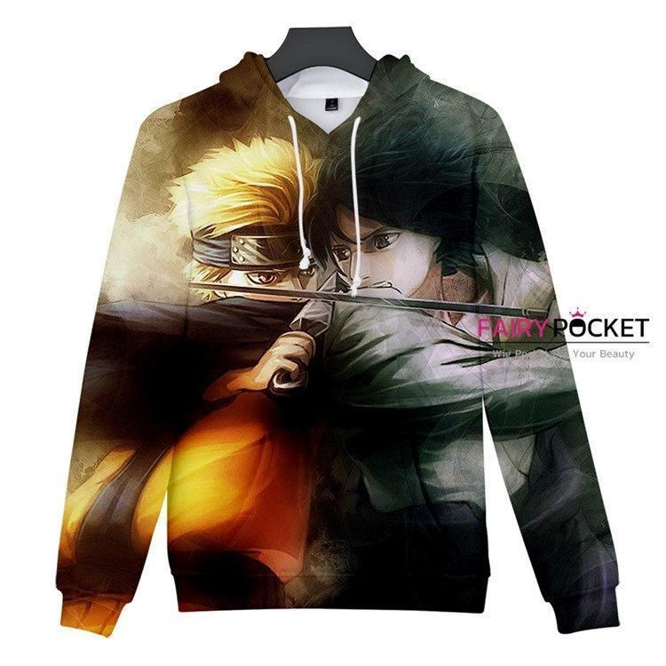 Naruto Uchiha Sasuke Uzumaki Naruto 3D All Over Print Hoodie & Zip Hoodie