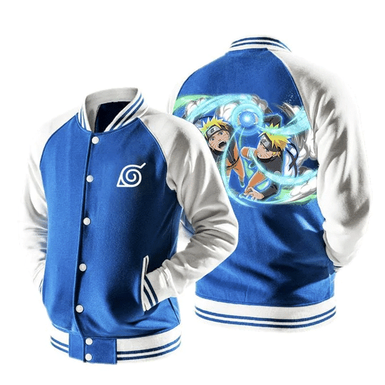 Naruto Uzumaki Odama Rasengan Fashion Baseball Jacket for Men & Women | Anime Fan Gift