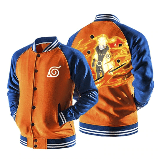 Naruto Uzumaki Six Path Sage Mode Baseball Jacket for Men & Women | Anime Fan Gift