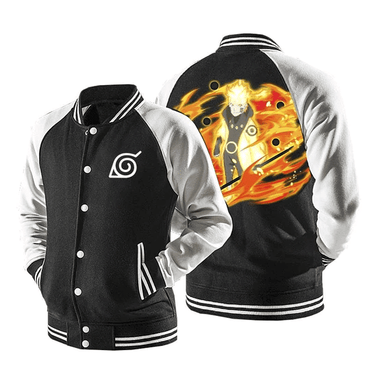Naruto Uzumaki Six Path Sage Mode Form Baseball Jacket Fashion Baseball Jacket for Men & Women | Anime Fan Gift