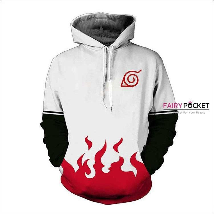Naruto White 3D All Over Print Hoodie & Zip Hoodie