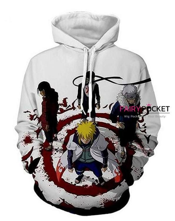 Naruto White 3D All Over Print Hoodie & Zip Hoodie