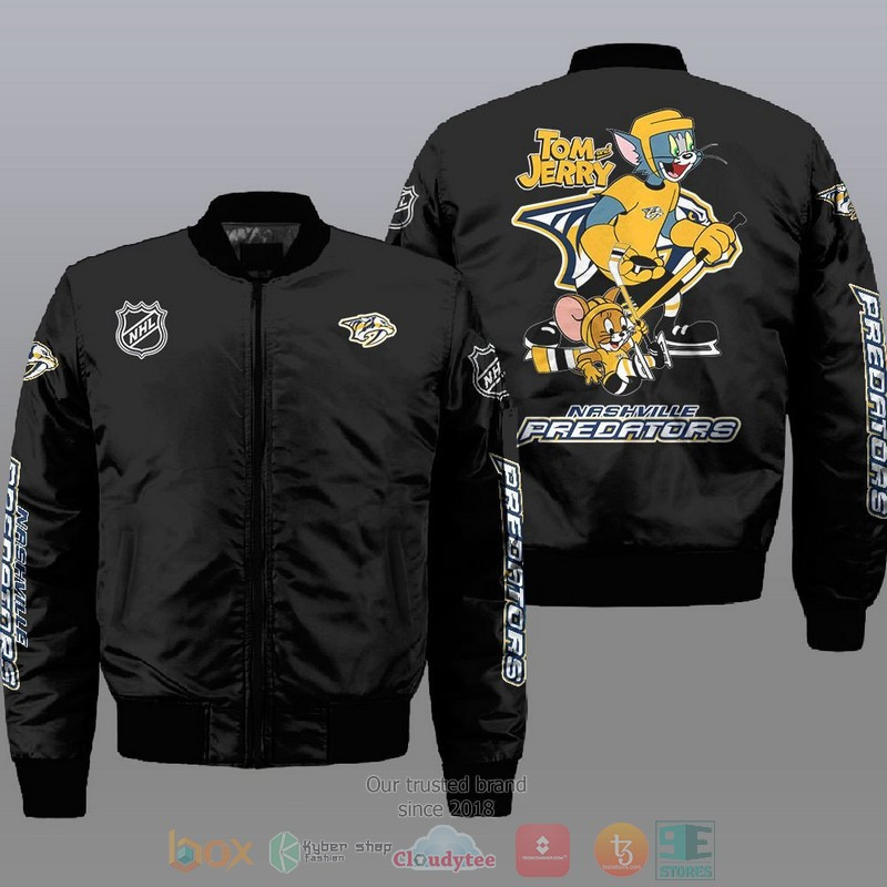Nashville Predators Tom And Jerry Bomber Jacket | NHL Team Jacket for Men & Women | Hockey Fan Gift