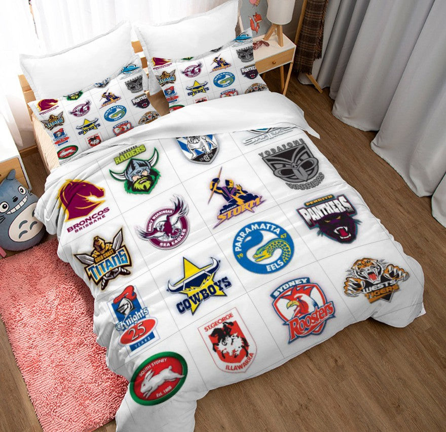 National Football League American Football Duvet Cover Quilt Cover Pillowcase Bedding Set Bed Linen Home Bedroom Decor