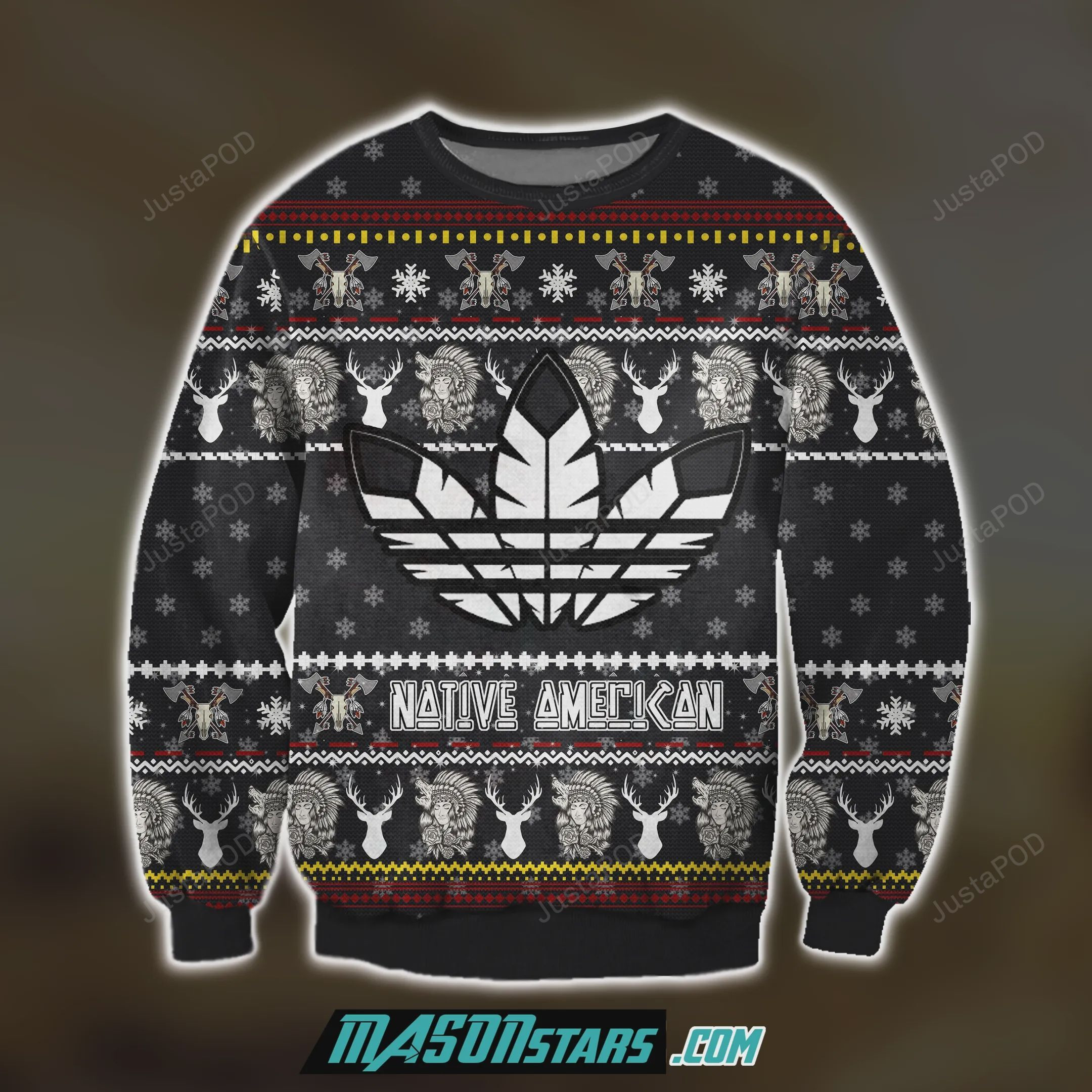 Native American 3D Print Ugly Christmas Sweater, Perfect Holiday Gift