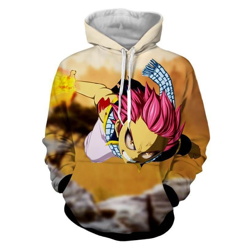 Natsu Dragneel Dragon Force Mode Fairy Tail 3D All Over Print Hoodie & Zip Hoodie