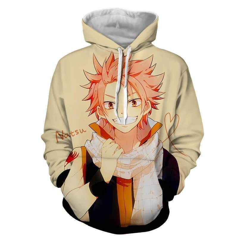 Natsu Dragneel Yellow Fairy Tail 3D All Over Print Hoodie & Zip Hoodie
