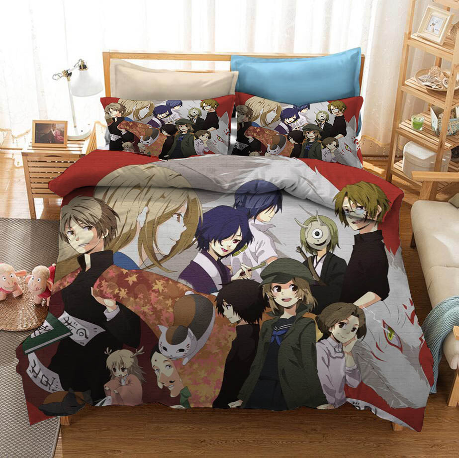 Natsume Yuujinchou Natsume'S Book Of Friends Duvet Cover Quilt Cover Pillowcase Bedding Set Bed Linen Home Bedroom Decor