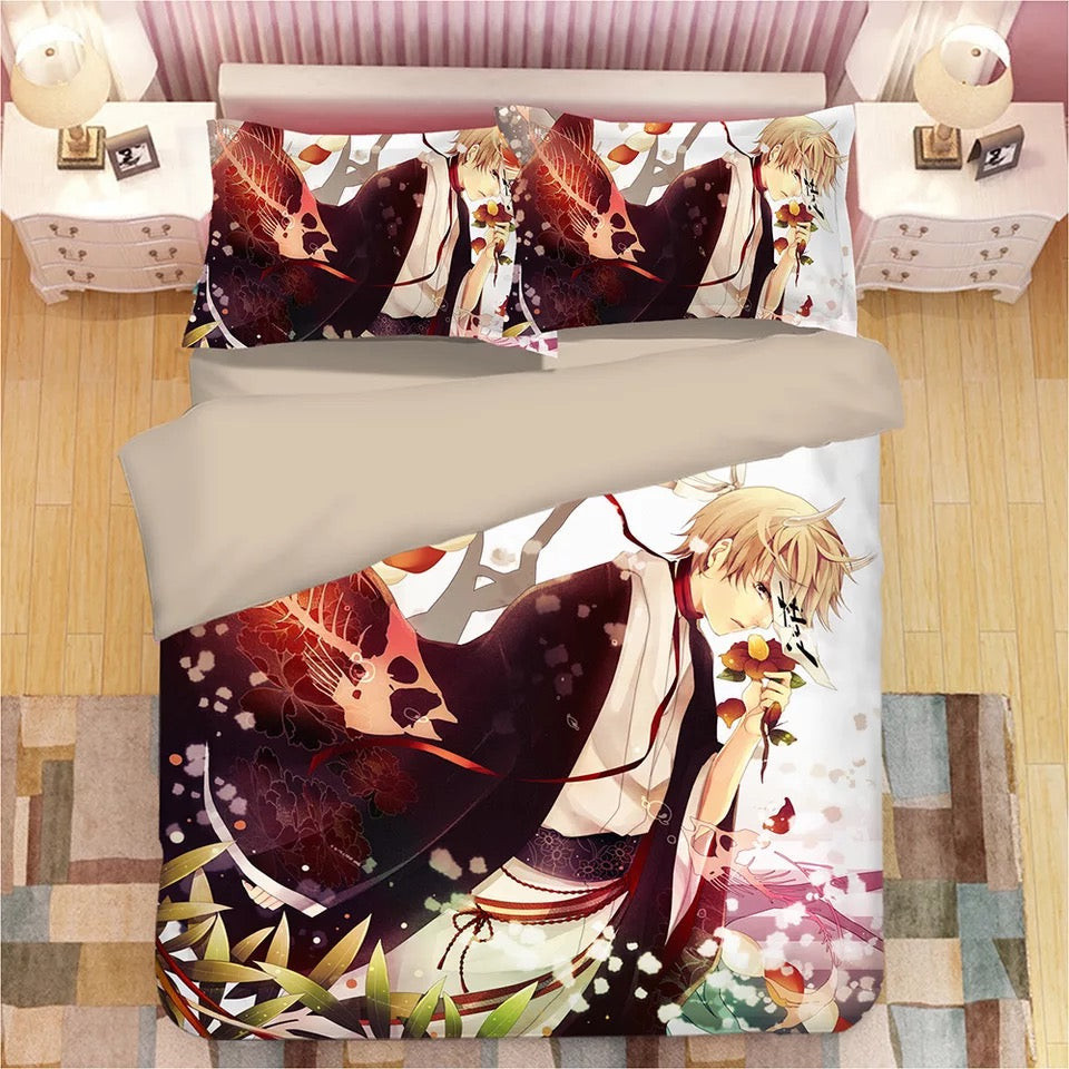 Natsume'S Book Of Friends Duvet Cover Quilt Cover Pillowcase Bedding Set Bed Linen Home Bedroom Decor