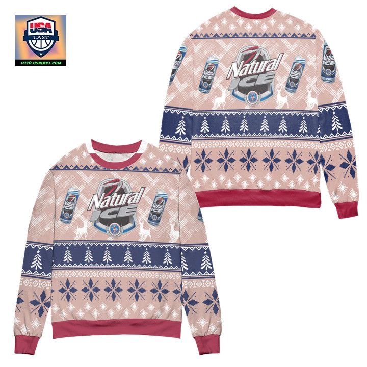 Natural Ice Beer Logo Ugly Christmas Sweater