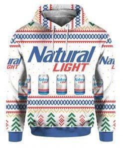 Natural Light Beer Ugly Christmas Sweater