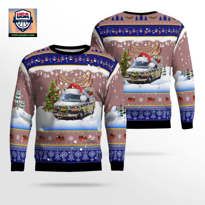 Nature Coast EMS Christmas AOP Sweater