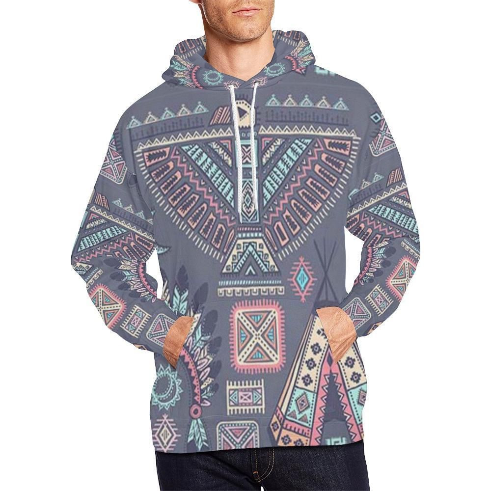 Navajo Native Aztec Indians American Tribal Print 3D All Over Print Hoodie & Zip Hoodie
