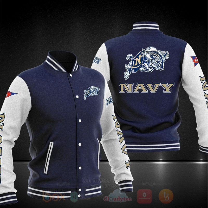 Navy Midshipmen Dark Blue Varsity Baseball Jacket for Men & Women | NCAA Team Fan Gift
