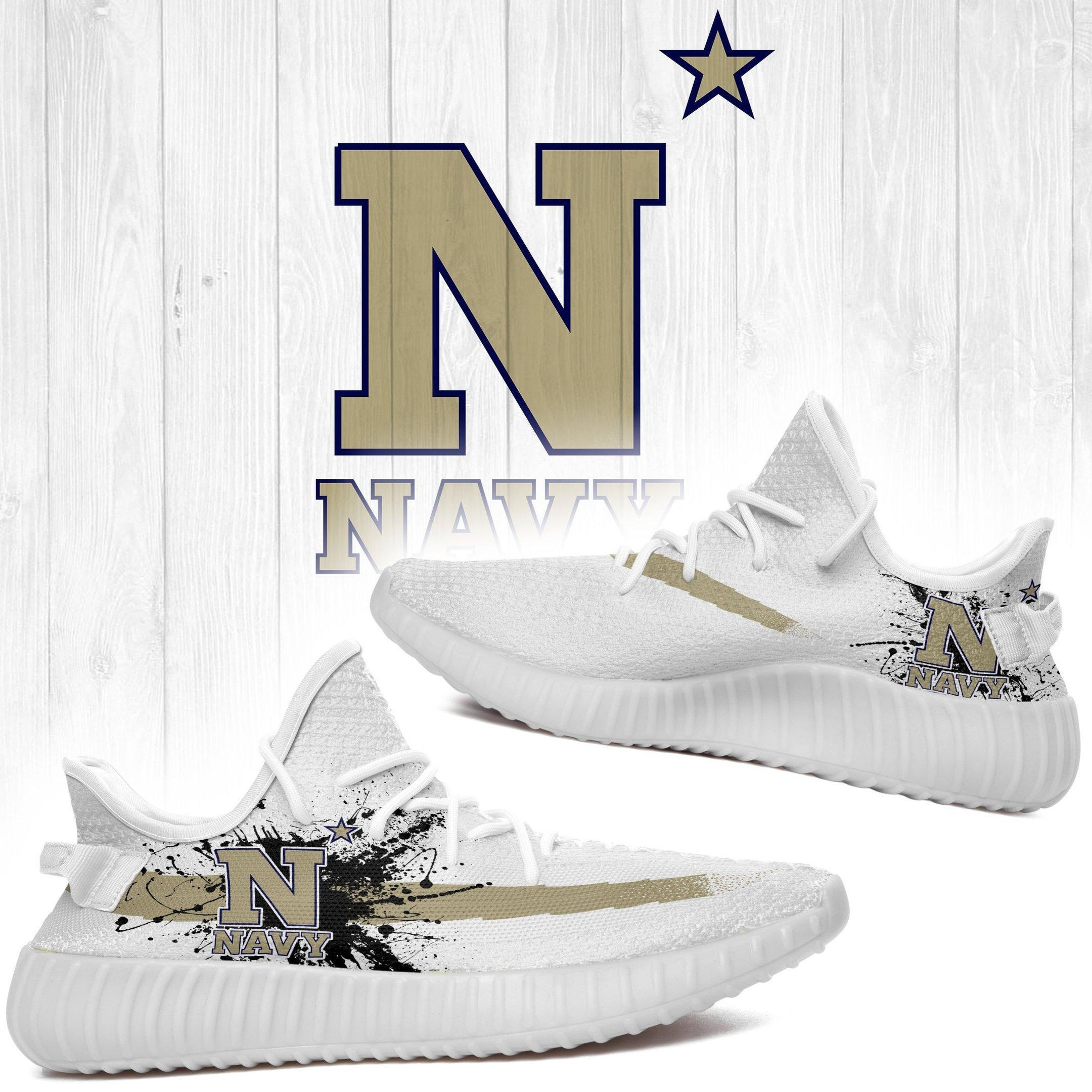 Navy Midshipmen NCAA Teams Sport Shoes Sneakers