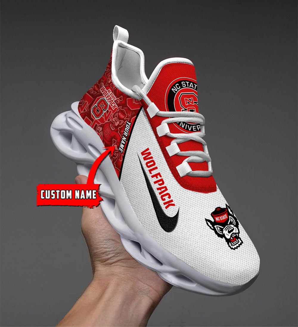 NC State Wolfpack Max Soul Shoes Sneakers for Men And Women – NCAA Fan Shoes, Team Sneakers