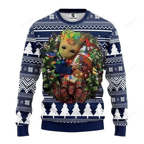 Ncaa Auburn Tigers Groot Hug Ugly Christmas Sweater, Perfect Holiday Gift