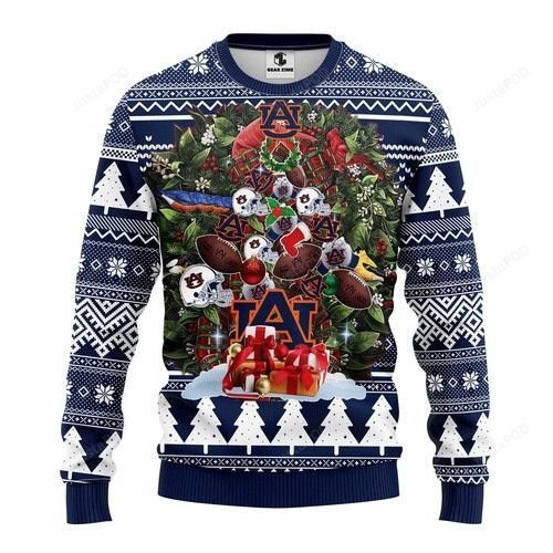 Ncaa Auburn Tigers Tree Christmas Ugly Christmas Sweater,