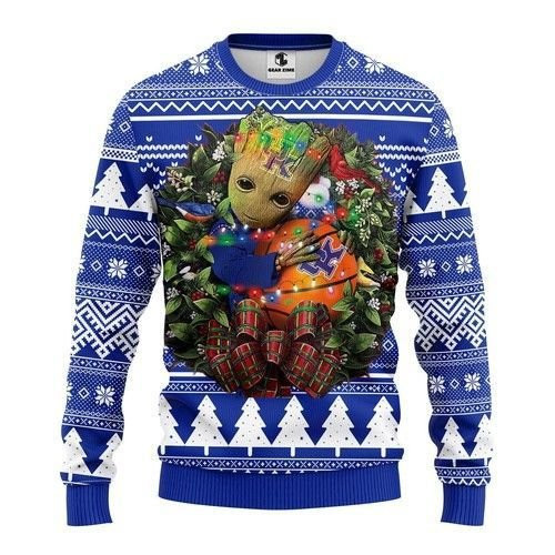 Ncaa Kentucky Wildcats Grinch Hug Ugly Christmas Sweater, Perfect Holiday Gift