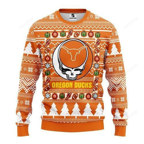 Ncaa Texas Longhorns Grateful Dead Ugly Christmas Sweater,
