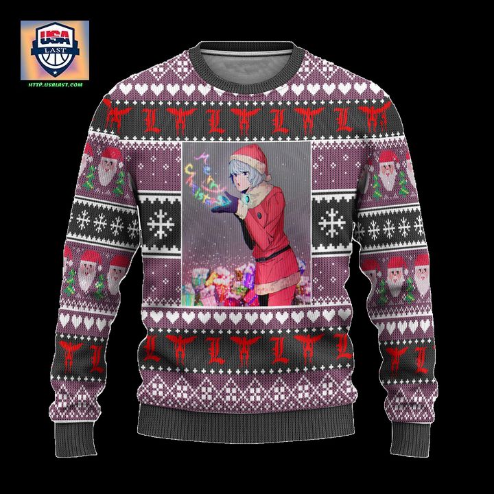 Near Anime Ugly Christmas Sweater Custom Death Note Xmas Gift
