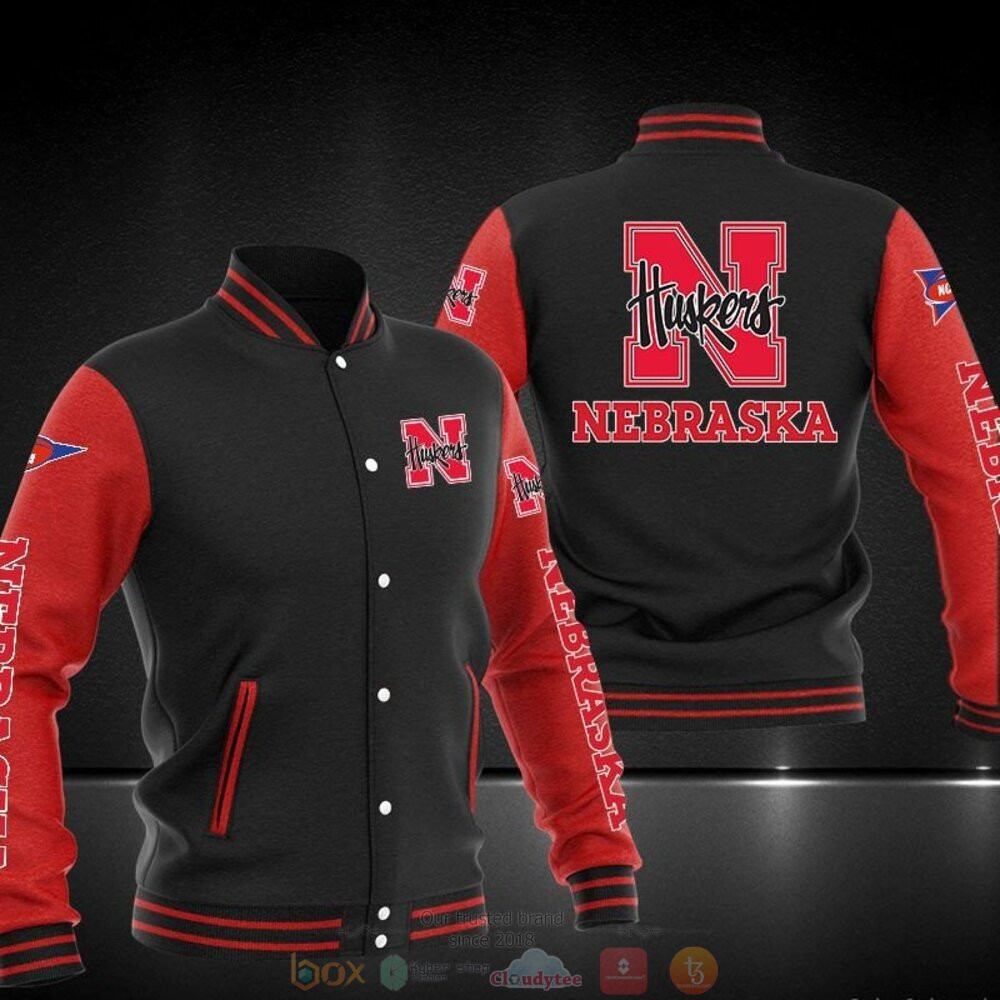 Nebraska Cornhuskers Varsity Baseball Jacket for Men & Women | NCAA Team Fan Gift