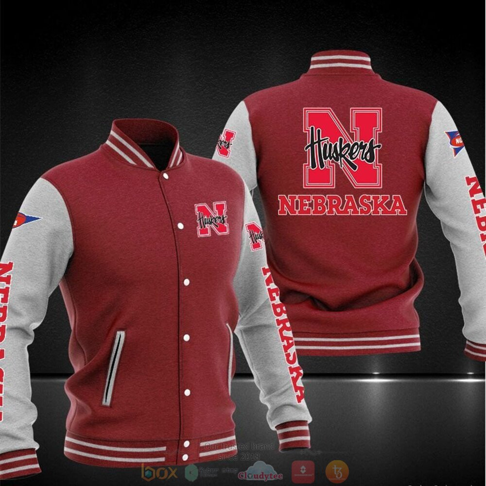Nebraska Cornhuskers Varsity Baseball Jacket for Men & Women | NCAA Team Fan Gift