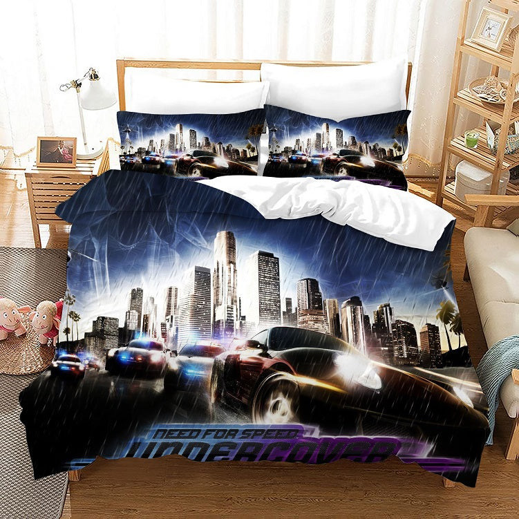 Need For Speed Duvet Cover Quilt Cover Pillowcase Bedding Set Bed Linen Home Bedroom Decor