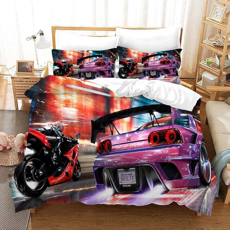 Need For Speed Duvet Cover Quilt Cover Pillowcase Bedding Set Bed Linen Home Bedroom Decor