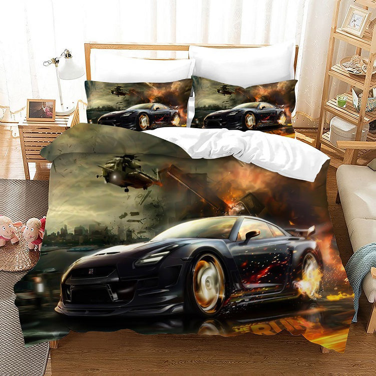 Need For Speed Duvet Cover Quilt Cover Pillowcase Bedding Set Bed Linen Home Bedroom Decor